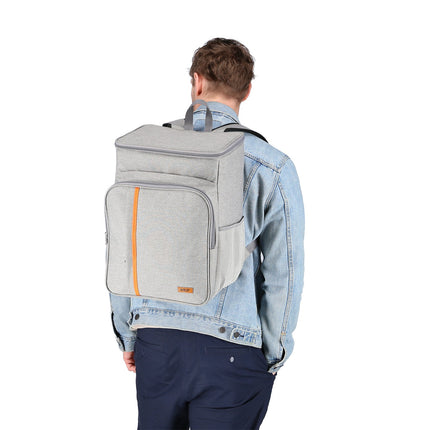 Kühlrucksack, Grau, 25L Fassungsvermögen