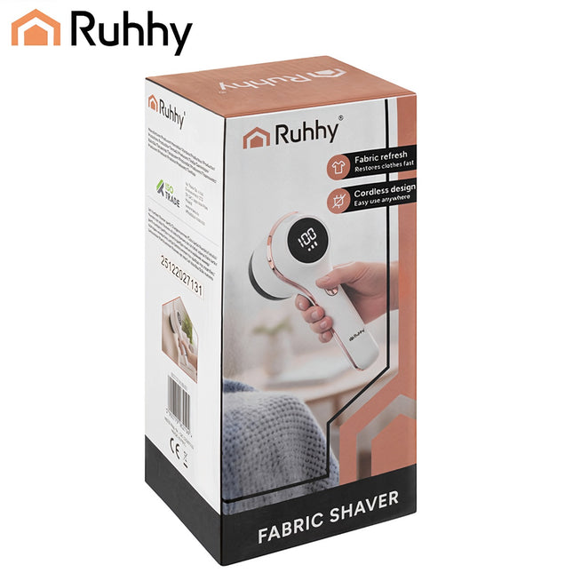 Cordless Fabric Shaver, 6 Blades, USB-C, LCD Display