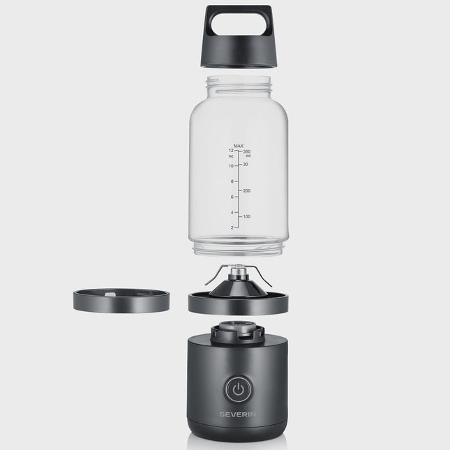 Aku mixér na smoothie, USB-C, 350ml, nerezové nože