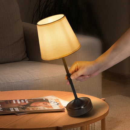 Cordless Table Lamp, Rechargeable 5200mAh, Black