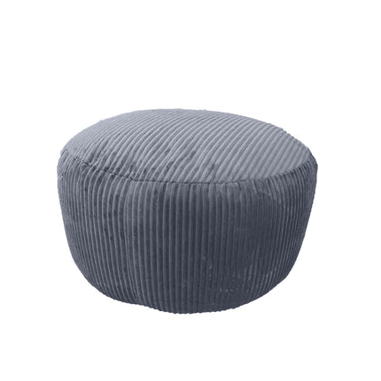 Corduroy Pouf – Round Floor Cushion, Soft Cover