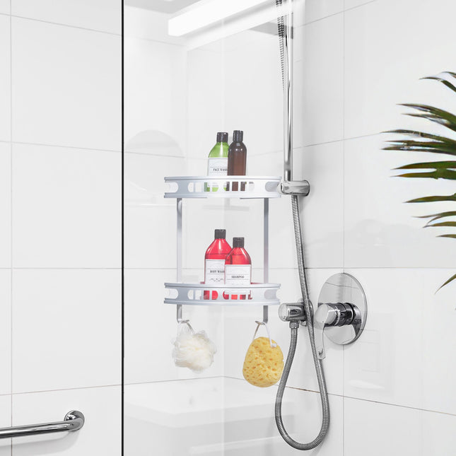 Hoekplank voor douche