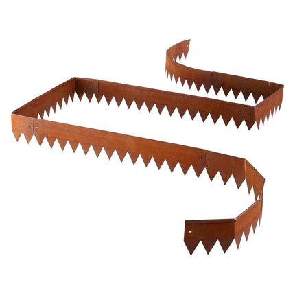 Corten Steel Landscape Edging 6-Pack, 40 x 6 in, Bendable