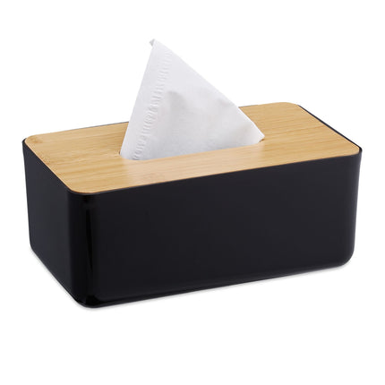 Kosmetický box na papírové kapesníky s dřevěným víkem