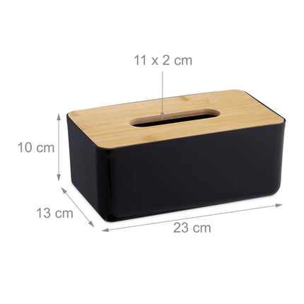 Kosmetický box na papírové kapesníky s dřevěným víkem