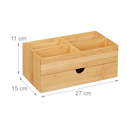 Kosmetický organizér z bambusu