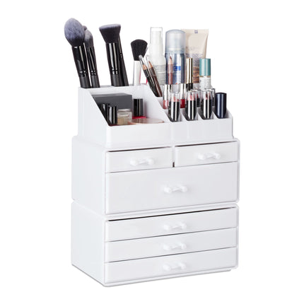 Cosmetics storage with 6 drawers