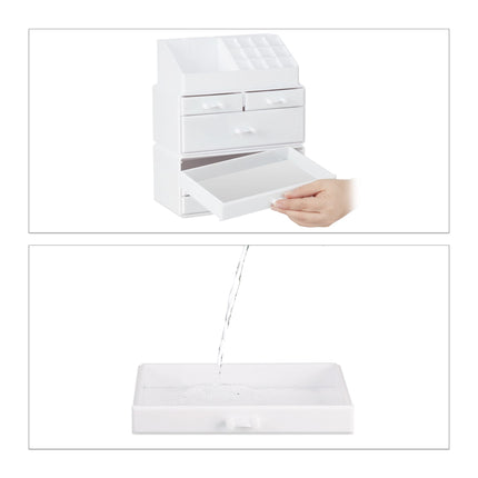 Cosmetics storage with 6 drawers