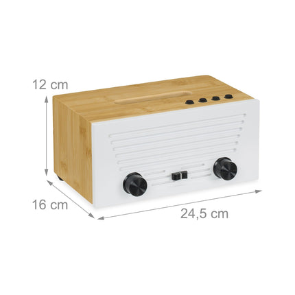Box na kosmetické kapesníky v designu rádia