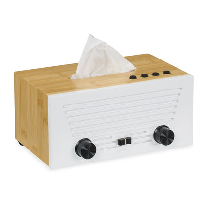 Box na kosmetické kapesníky v designu rádia