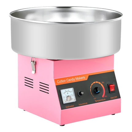 Cotton Candy Machine, 1000W, 38 cm Stainless Bowl, Pink