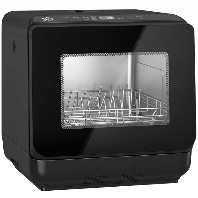 Stolní myčka nádobí, nádrž 6L, 5 programů, sušení, černá