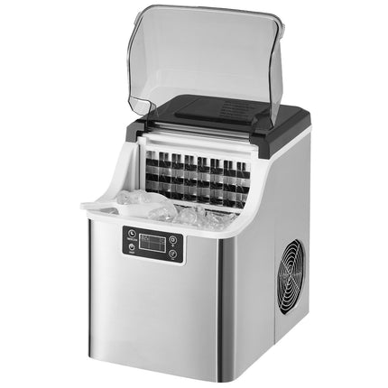 Countertop Ice Maker – 45 Lb Day, 3 Cube Sizes; Self-Cleaning