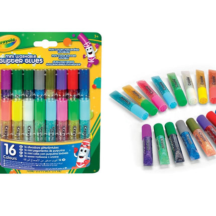 Crayola třpytivá lepidla, 16 ks