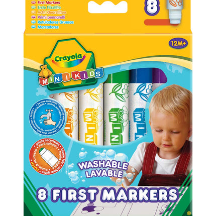 Crayola Minikids Coloring Markers, 8 Pcs