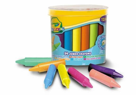 Crayola Minikids jumbo voskovky, 24 ks
