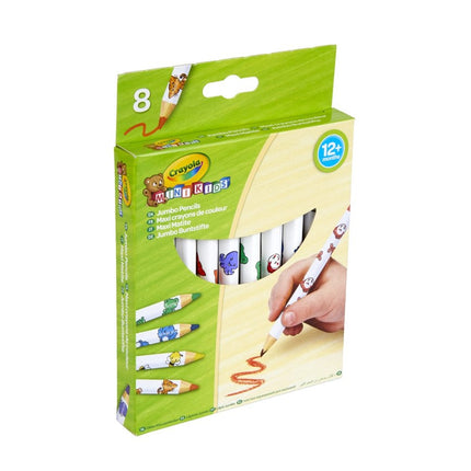Crayola Minikids jumbo zdobené pastelky, 8 ks