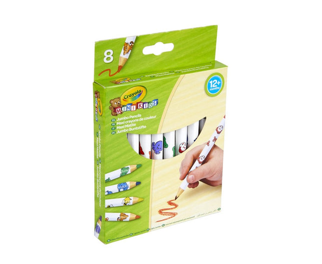 Crayola Minikids jumbo zdobené pastelky, 8 ks