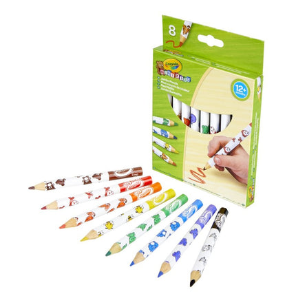 Crayola Minikids jumbo zdobené pastelky, 8 ks
