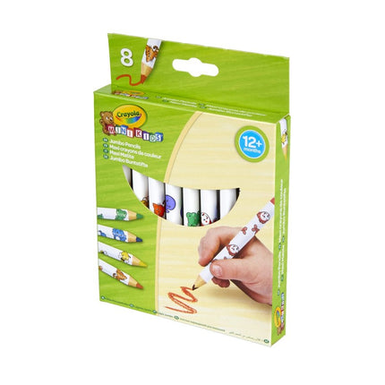 Crayola Minikids jumbo zdobené pastelky, 8 ks