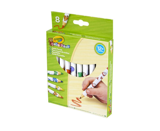 Crayola Minikids jumbo zdobené pastelky, 8 ks