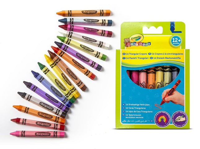 Crayola Minikids trojhranné voskovky, 16 ks