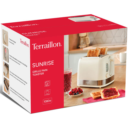 Krémový topinkovač na 2 toasty – 7 stupňů opékání, 1050W