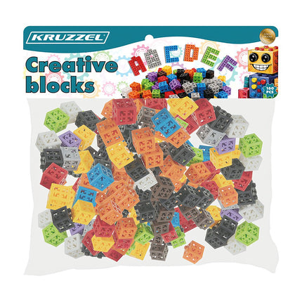 Creative 3D Building Blocks, 160 Pcs, ABS Plastic