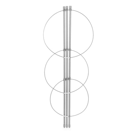 Opora pro popínavé rostliny 45 cm, sada 4 ks šedá