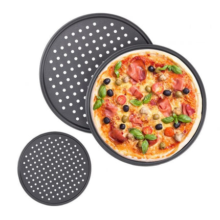 Plech na křupavou pizzu - sada 3 ks