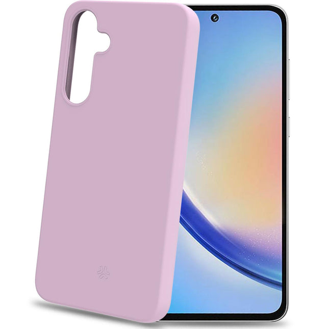 Cromo měkké gumové pouzdro Galaxy A35 5G růžová