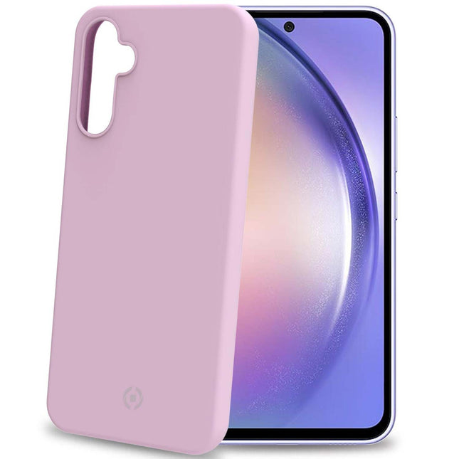 Cromo měkké gumové pouzdro Galaxy A54 5G růžová