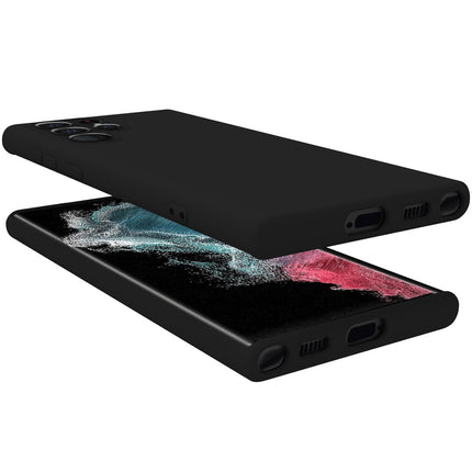 Cromo měkké gumové pouzdro Galaxy S22 Ultra černá