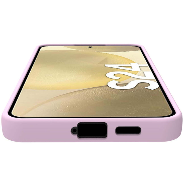 Cromo měkké gumové pouzdro Galaxy S24 5G růžová