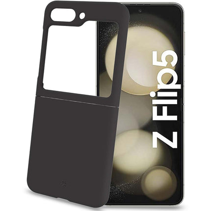 Cromo měkké gumové pouzdro Galaxy Z Flip 5 černá