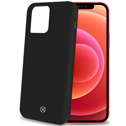 Cromo měkké gumové pouzdro iPhone 13 černá