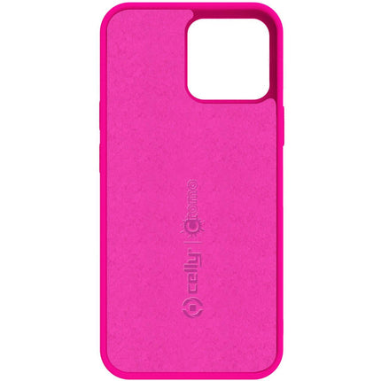 Cromo měkké gumové pouzdro iPhone 13 fluo růžová