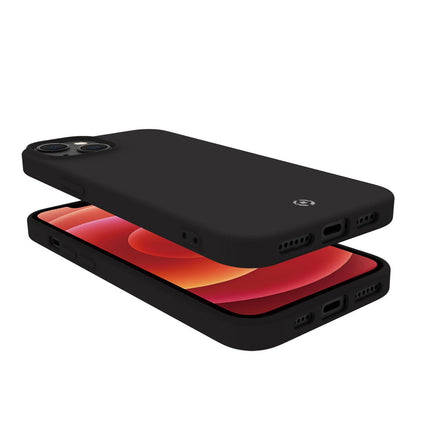 Cromo měkké gumové pouzdro iPhone 14 černá