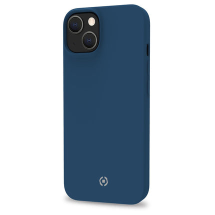 Cromo měkké gumové pouzdro iPhone 14 modrá