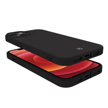 Cromo měkké gumové pouzdro iPhone 14 Plus černá