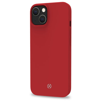 Cromo měkké gumové pouzdro iPhone 14 červená