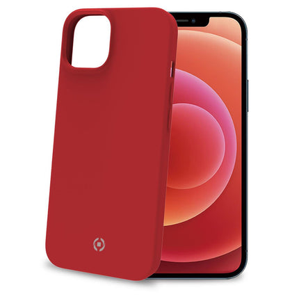 Cromo měkké gumové pouzdro iPhone 14 červená
