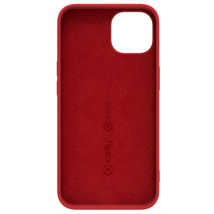 Cromo měkké gumové pouzdro iPhone 14 červená