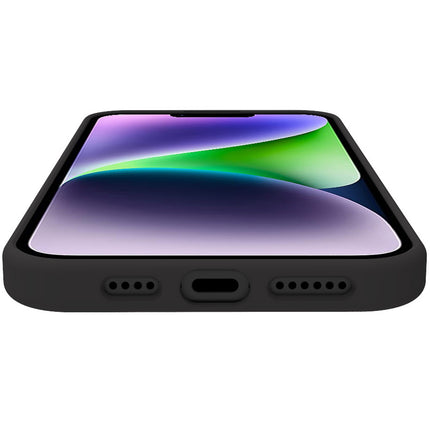 Cromo měkké gumové pouzdro iPhone 15 Plus černá