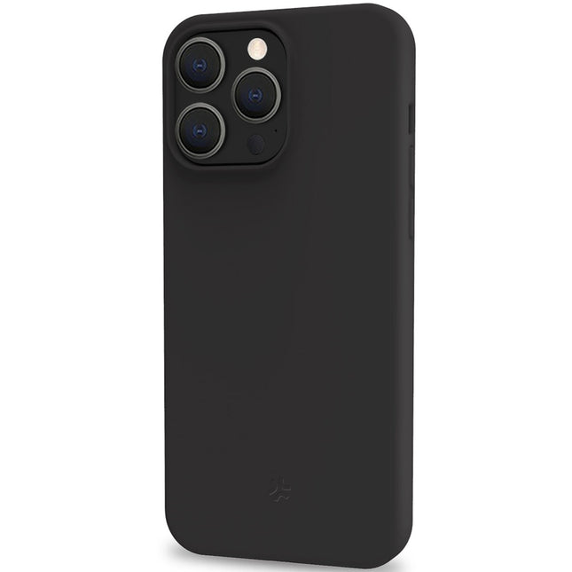 Cromo měkké gumové pouzdro iPhone 15 Pro černá