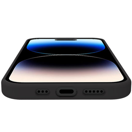 Cromo měkké gumové pouzdro iPhone 15 Pro černá