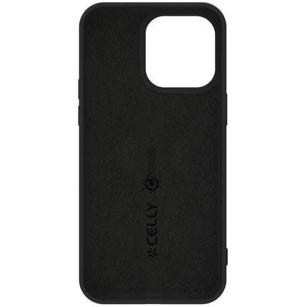 Cromo měkké gumové pouzdro iPhone 15 Pro Max černá