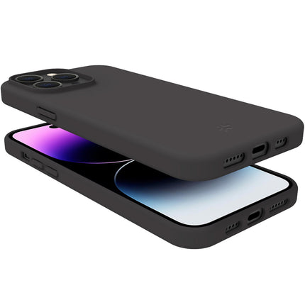 Cromo měkké gumové pouzdro iPhone 15 Pro Max černá