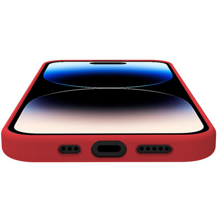 Cromo měkké gumové pouzdro iPhone 15 Pro červená