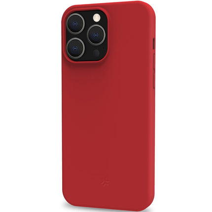 Cromo měkké gumové pouzdro iPhone 15 Pro červená